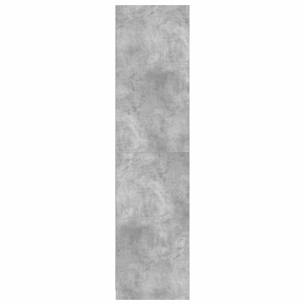 Kleiderschrank Hochglanz-Weiß 100x50x200 cm Holzwerkstoff