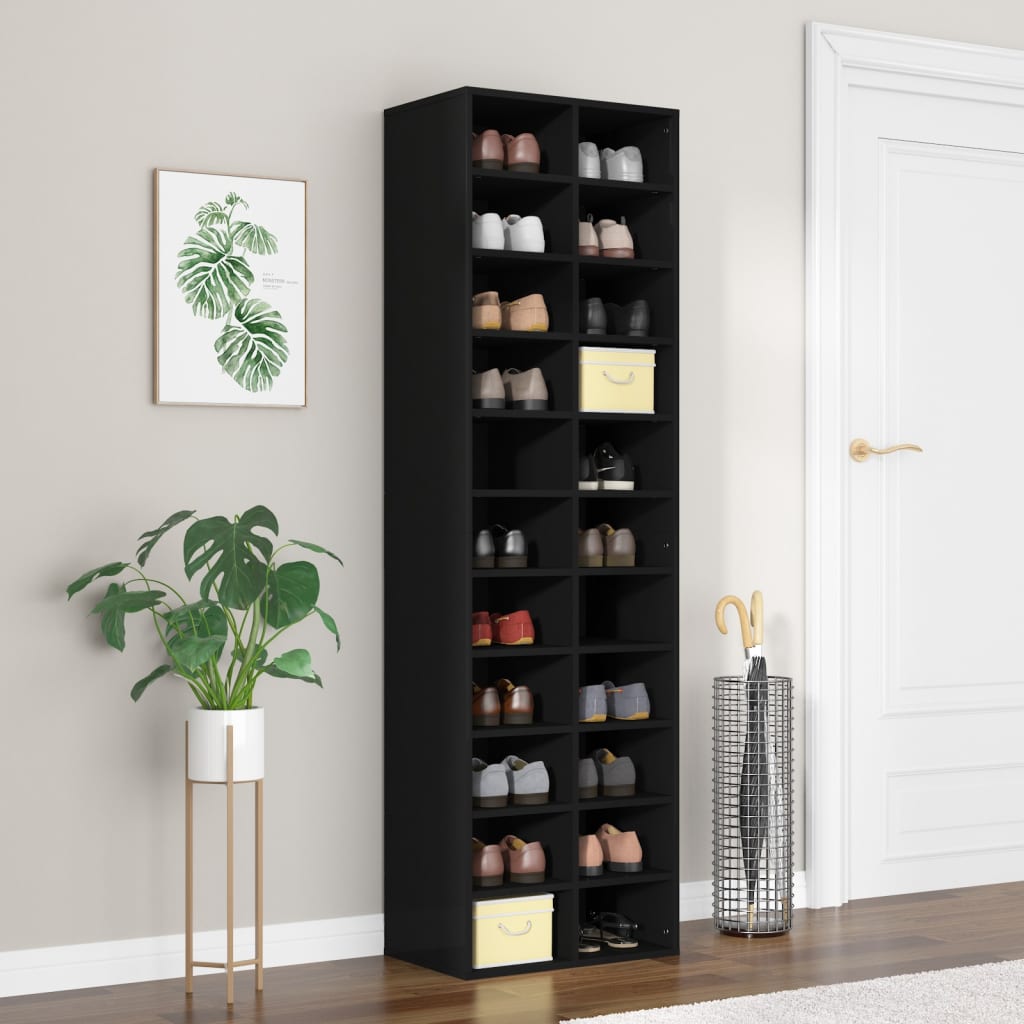 Schuhschrank 54X34X183 Cm Holzwerkstoff