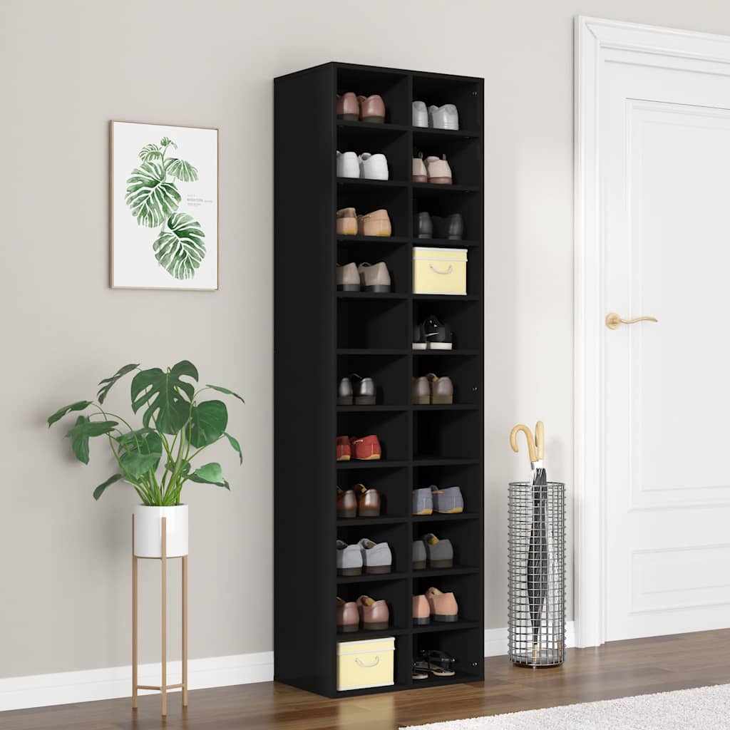Schuhschrank Weiß 54x34x183 cm Holzwerkstoff