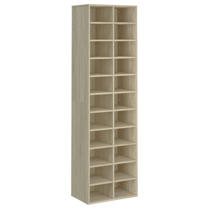 Schuhschrank Weiß 54x34x183 cm Holzwerkstoff