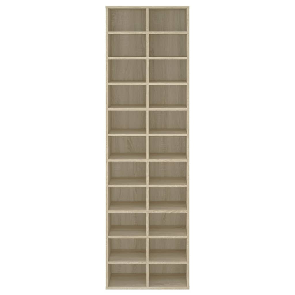 Schuhschrank Weiß 54x34x183 cm Holzwerkstoff