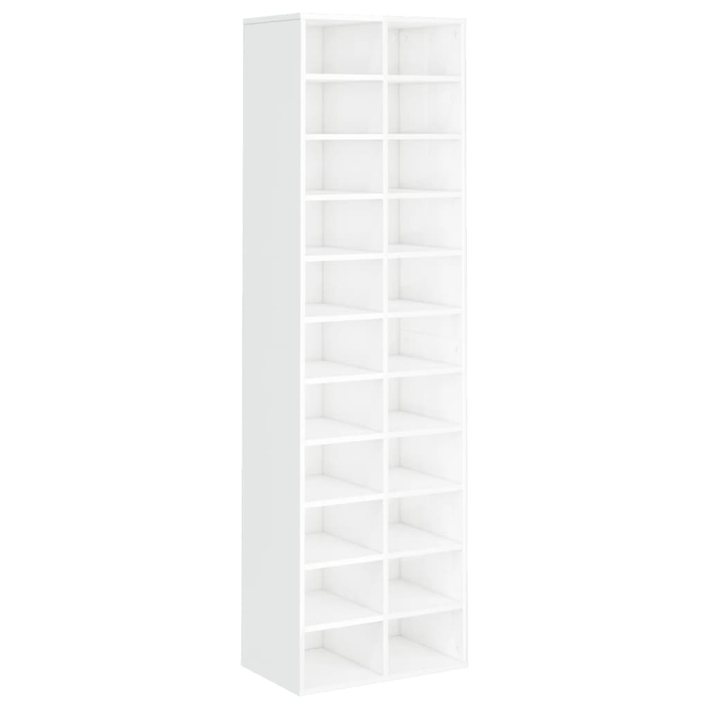 Schuhschrank Weiß 54x34x183 cm Holzwerkstoff