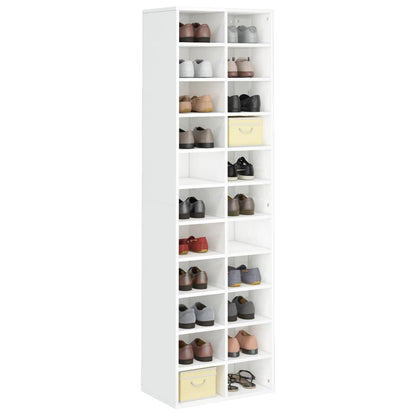 Schuhschrank Weiß 54x34x183 cm Holzwerkstoff