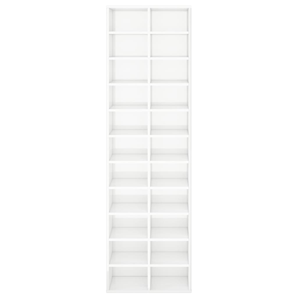 Schuhschrank Weiß 54x34x183 cm Holzwerkstoff