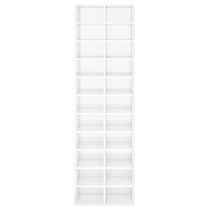 Schuhschrank Weiß 54x34x183 cm Holzwerkstoff