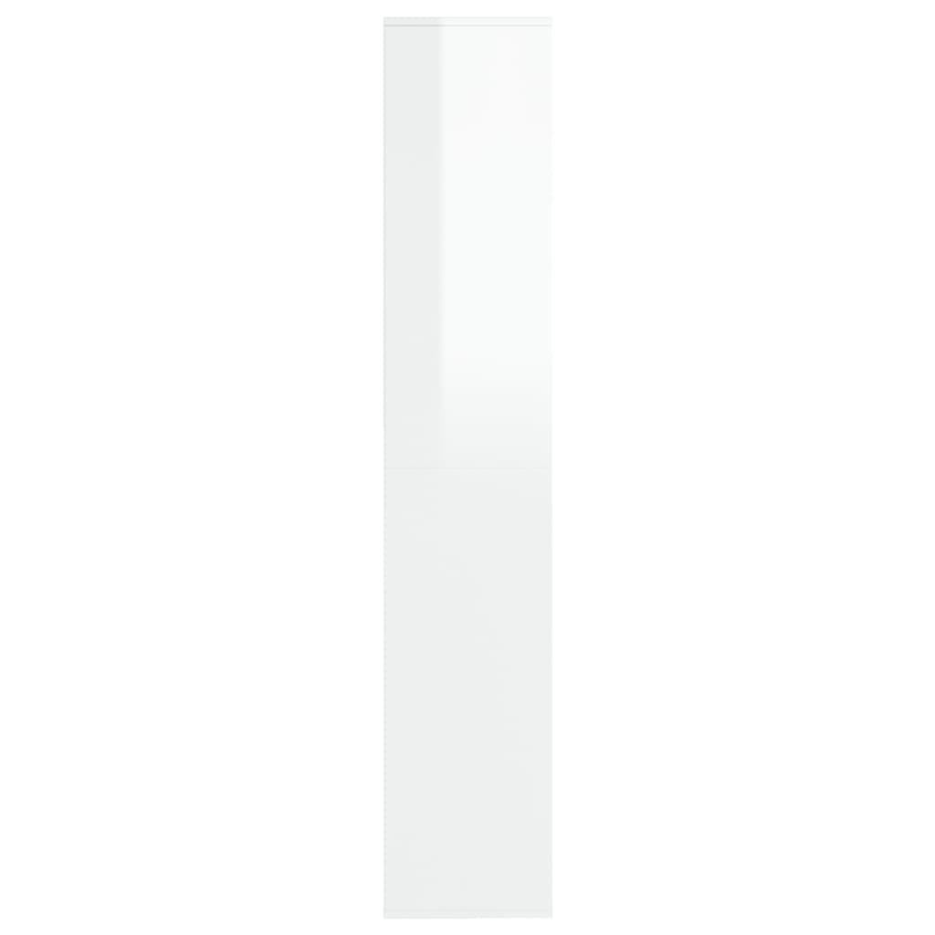 Schuhschrank Weiß 54x34x183 cm Holzwerkstoff