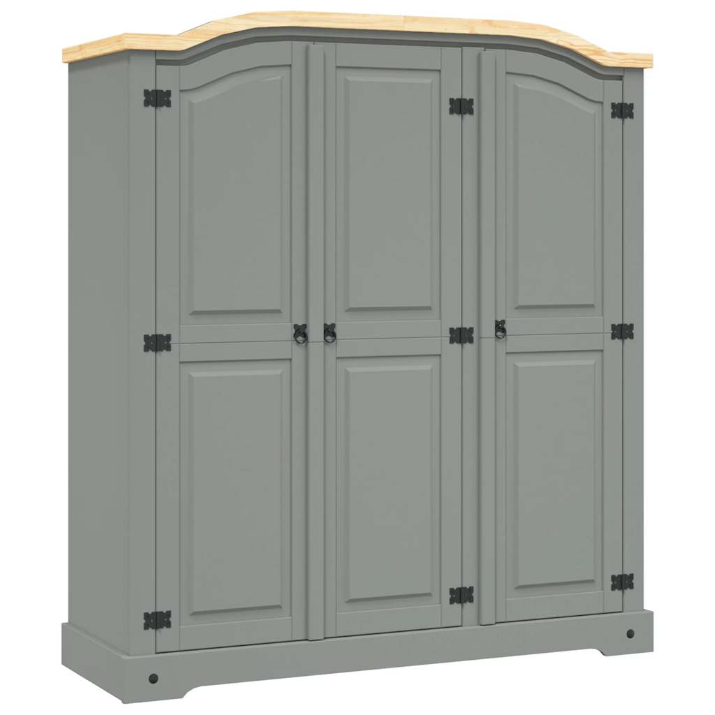 Kleiderschrank Mexiko-Stil Kiefernholz 3 Türen