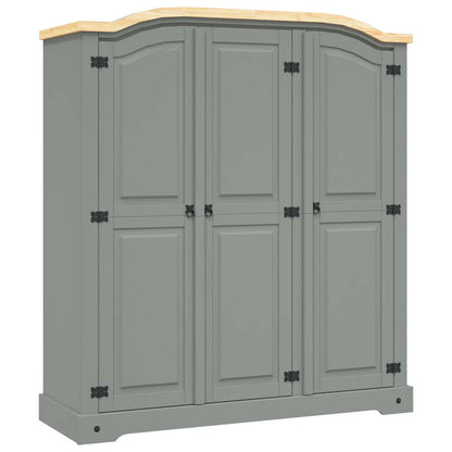 Kleiderschrank Mexiko-Stil Kiefernholz 3 Türen