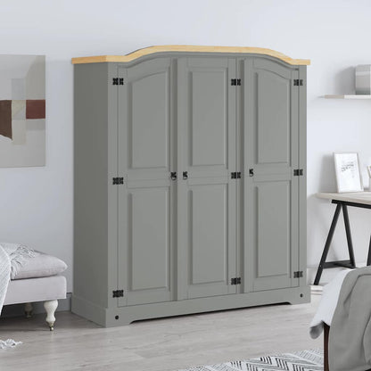 Kleiderschrank Mexiko-Stil Kiefernholz 3 Türen