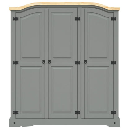 Kleiderschrank Mexiko-Stil Kiefernholz 3 Türen