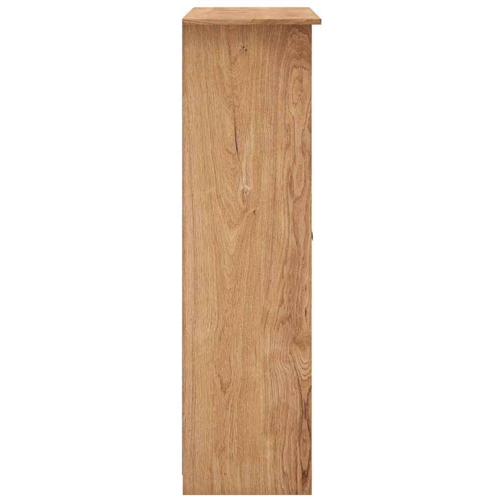 Kleiderschrank 3-Türig Weiß 118×50×171,5 cm Kiefer Panama Serie