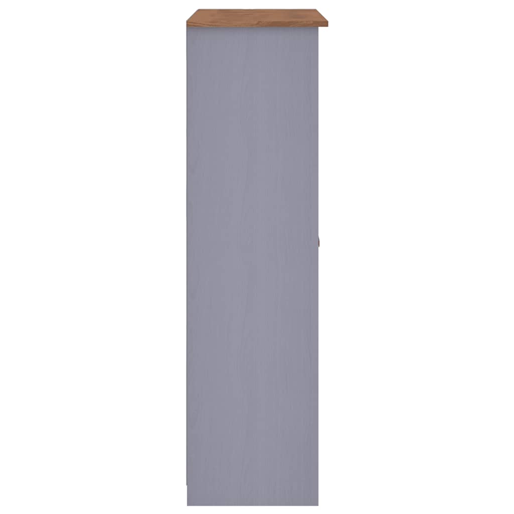 Kleiderschrank 3-Türig Weiß 118×50×171,5 cm Kiefer Panama Serie