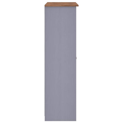 Kleiderschrank 3-Türig Weiß 118×50×171,5 cm Kiefer Panama Serie