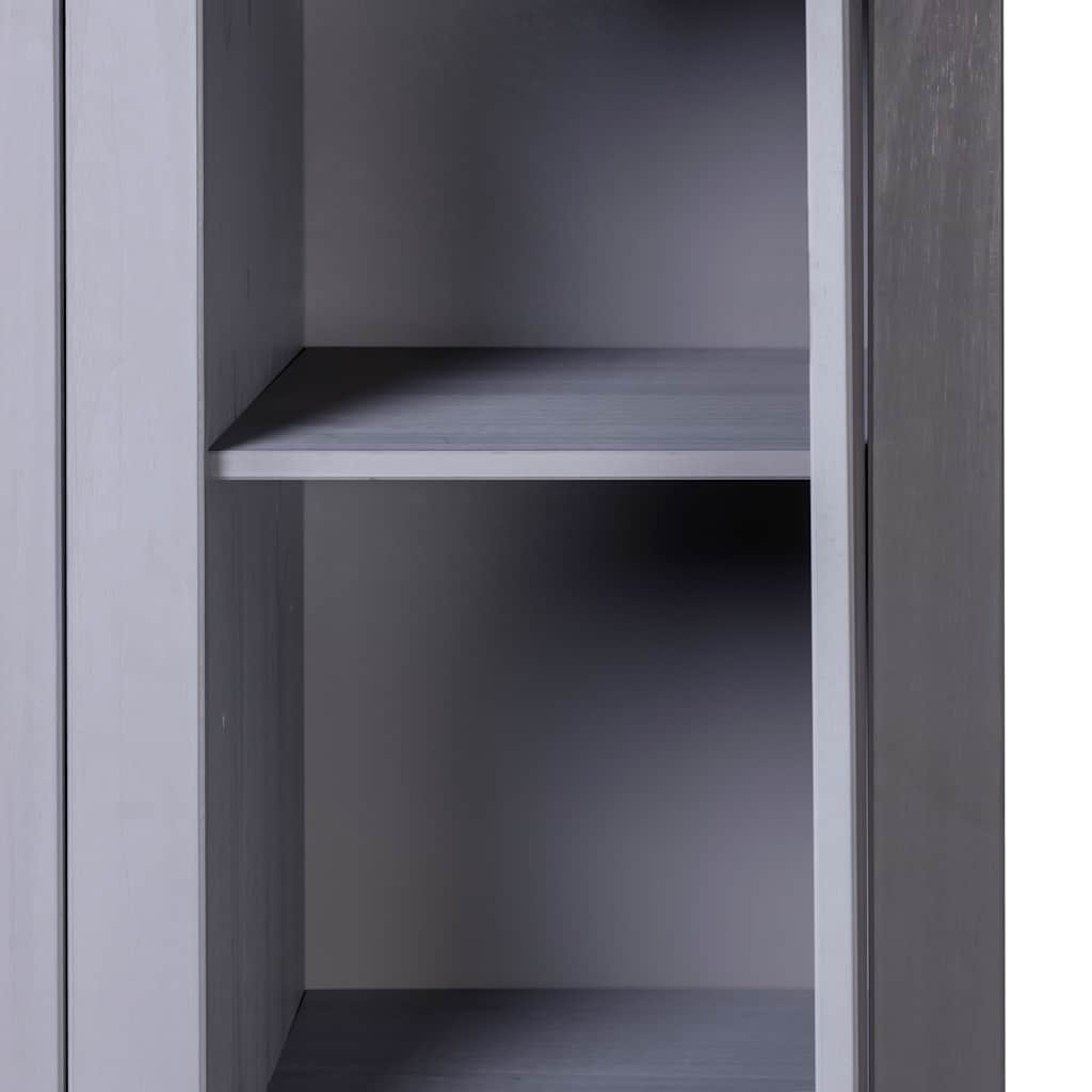 Kleiderschrank 3-Türig Weiß 118×50×171,5 cm Kiefer Panama Serie