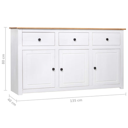 Sideboard 135X40X80 Cm Kiefernholz Panama