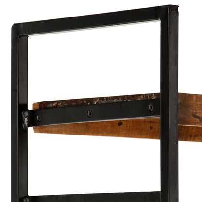 Bücherregal 4 Ebenen 80X30X180 Cm Altholz Massiv