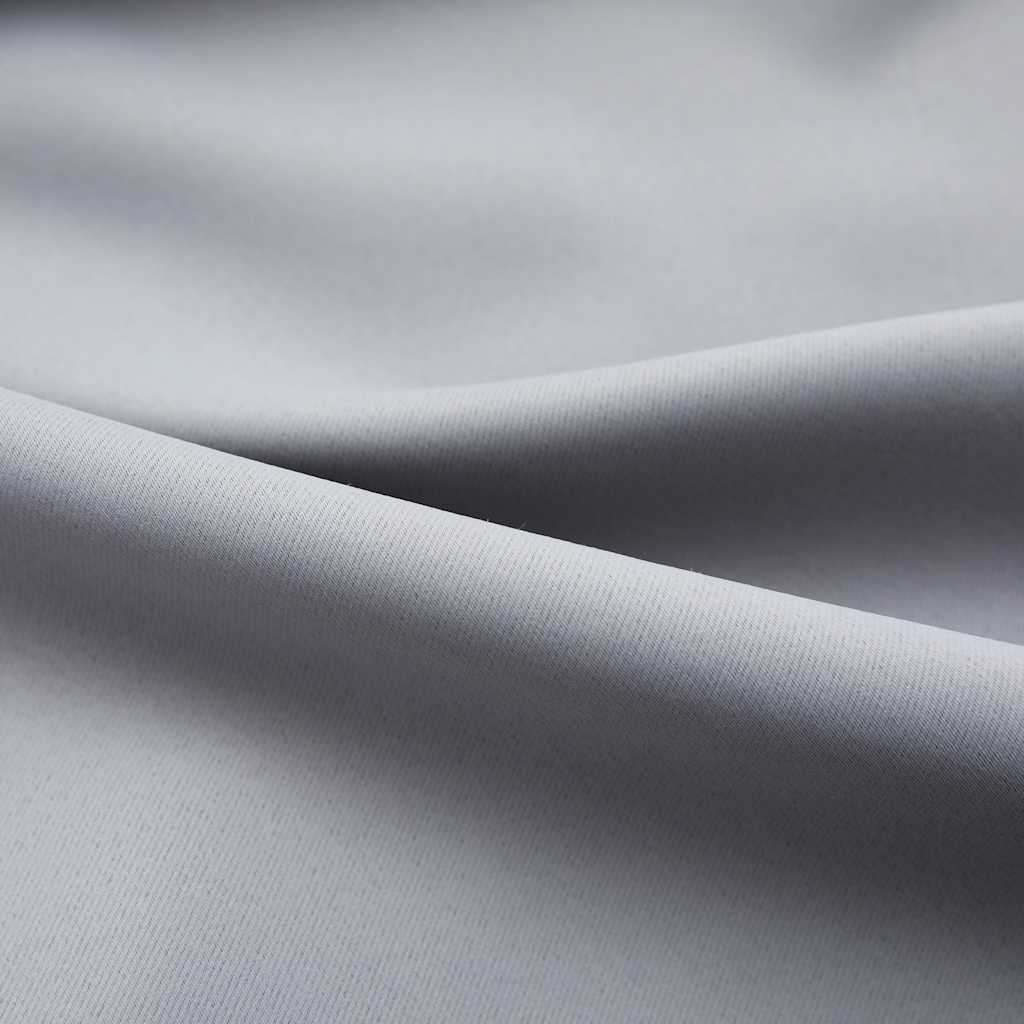 Verdunkelungsvorhänge mit Haken 2 Stk. Schwarz 140x175cm