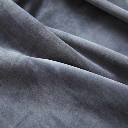 Verdunkelungsvorhang mit Metallösen Samt Schwarz 290 x 245 cm