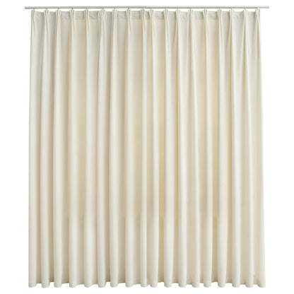Verdunkelungsvorhang mit Haken Samt Schwarz 290 x 245 cm