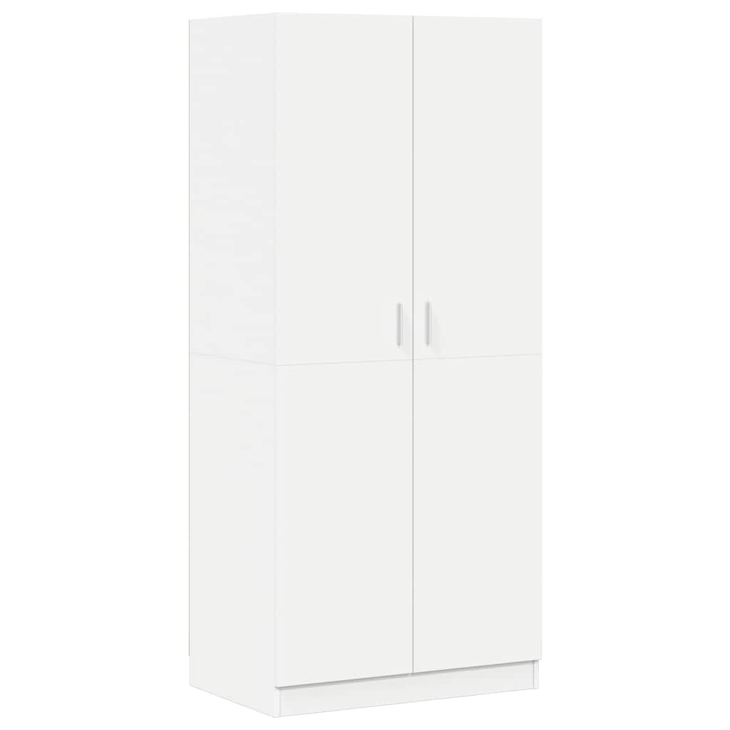 Kleiderschrank Betongrau 80x52x180 cm Holzwerkstoff