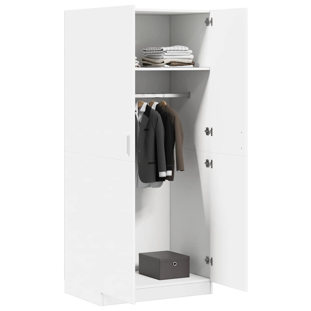 Kleiderschrank Betongrau 80x52x180 cm Holzwerkstoff
