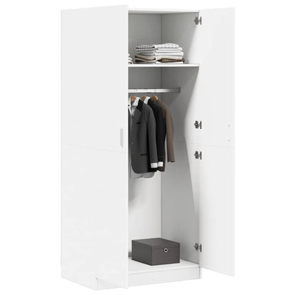 Kleiderschrank Betongrau 80x52x180 cm Holzwerkstoff