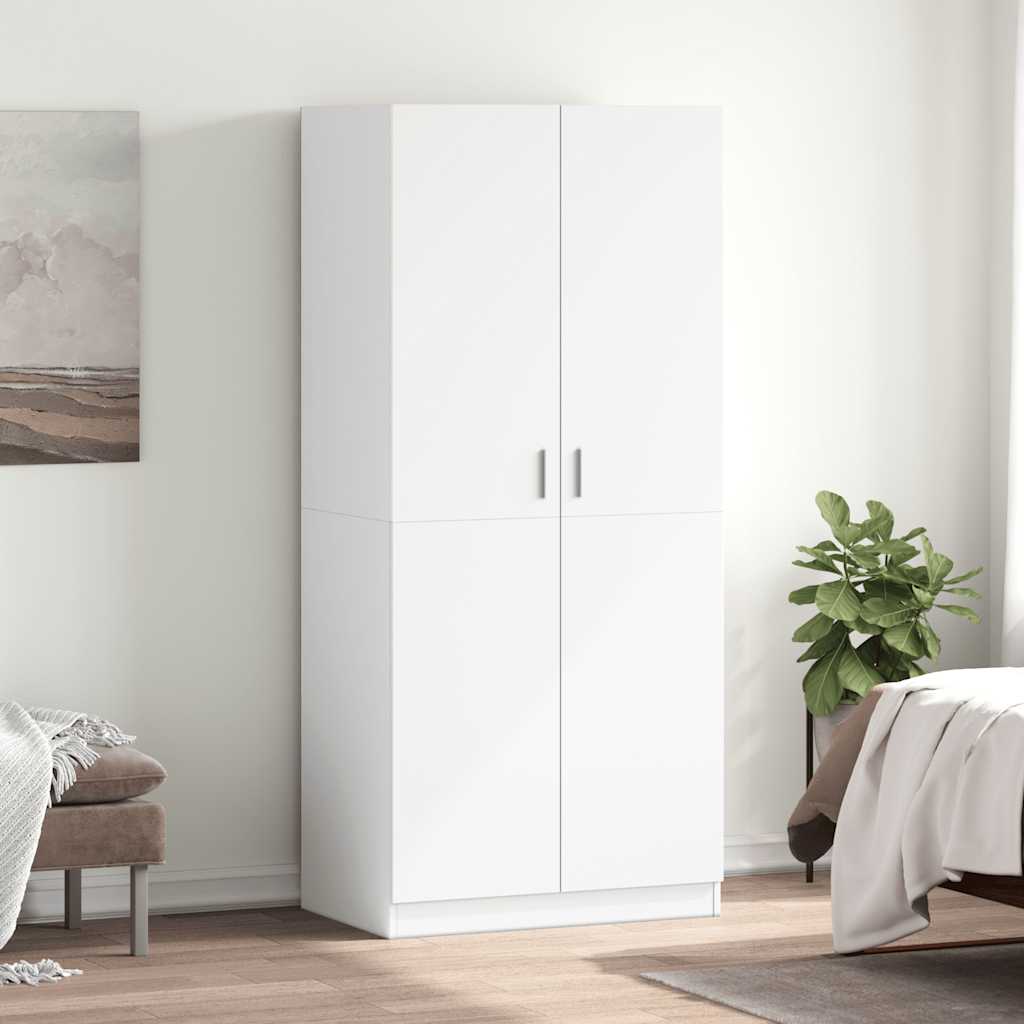 Kleiderschrank Betongrau 80x52x180 cm Holzwerkstoff