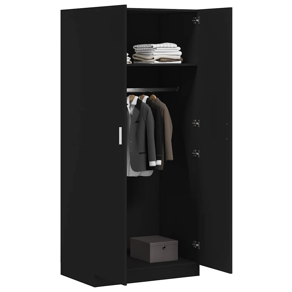 Kleiderschrank Betongrau 80x52x180 cm Holzwerkstoff