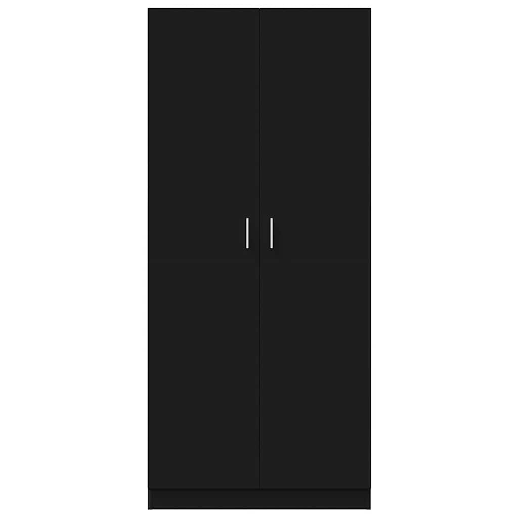 Kleiderschrank Betongrau 80x52x180 cm Holzwerkstoff