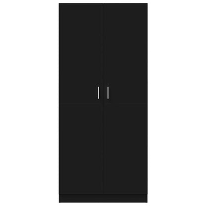 Kleiderschrank Betongrau 80x52x180 cm Holzwerkstoff