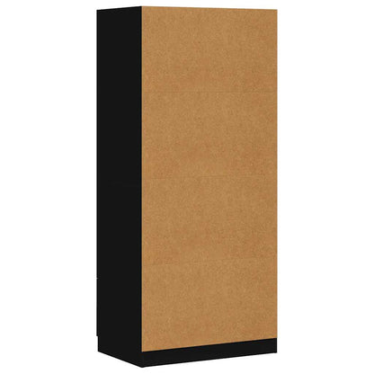 Kleiderschrank Betongrau 80x52x180 cm Holzwerkstoff
