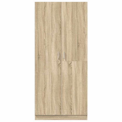 Kleiderschrank Betongrau 80x52x180 cm Holzwerkstoff