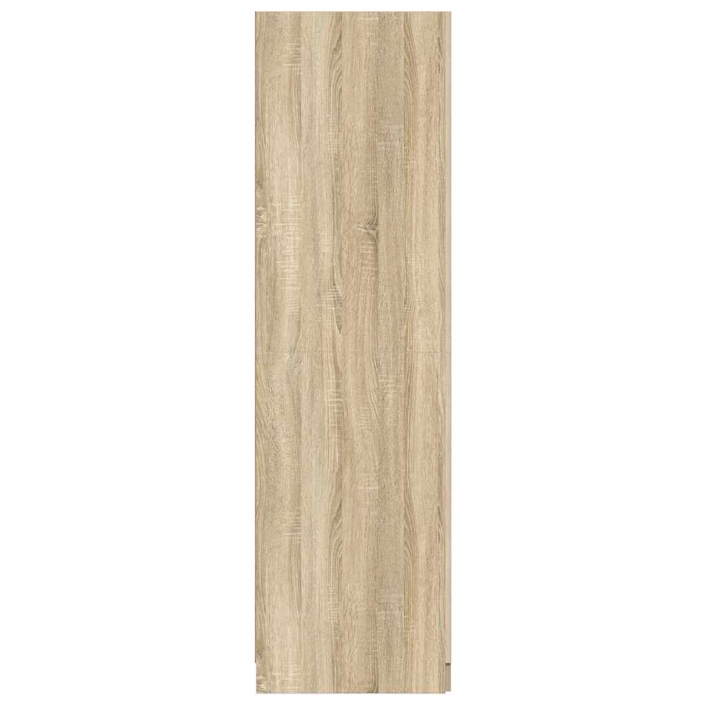 Kleiderschrank Betongrau 80x52x180 cm Holzwerkstoff