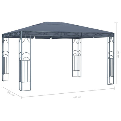 Pavillon 300 x 300 cm Cremeweiß