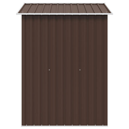 Geräteschuppen Braun 204x132x186 cm Stahl
