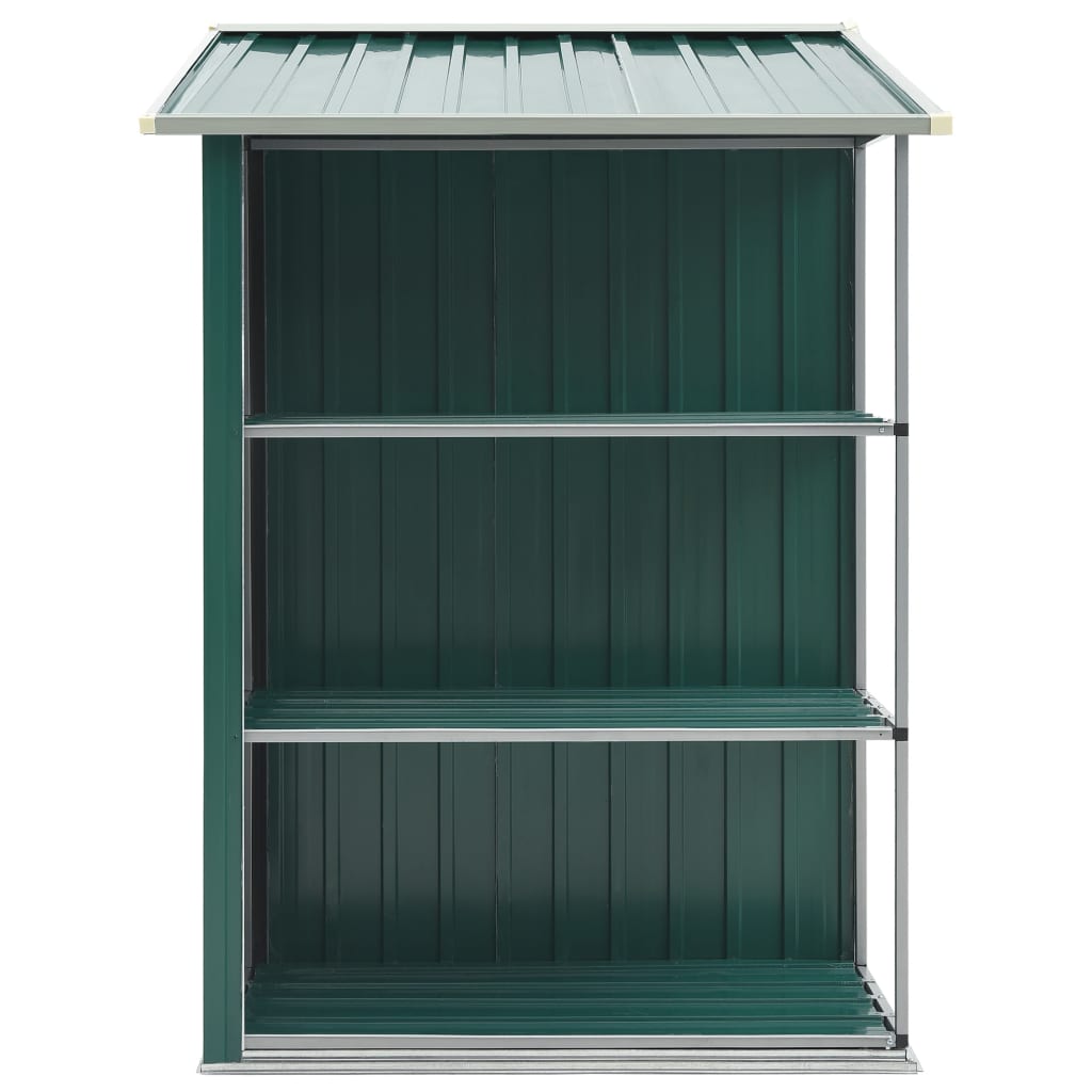 Gartenhaus Mit Regal 205X130X183 Cm Eisen
