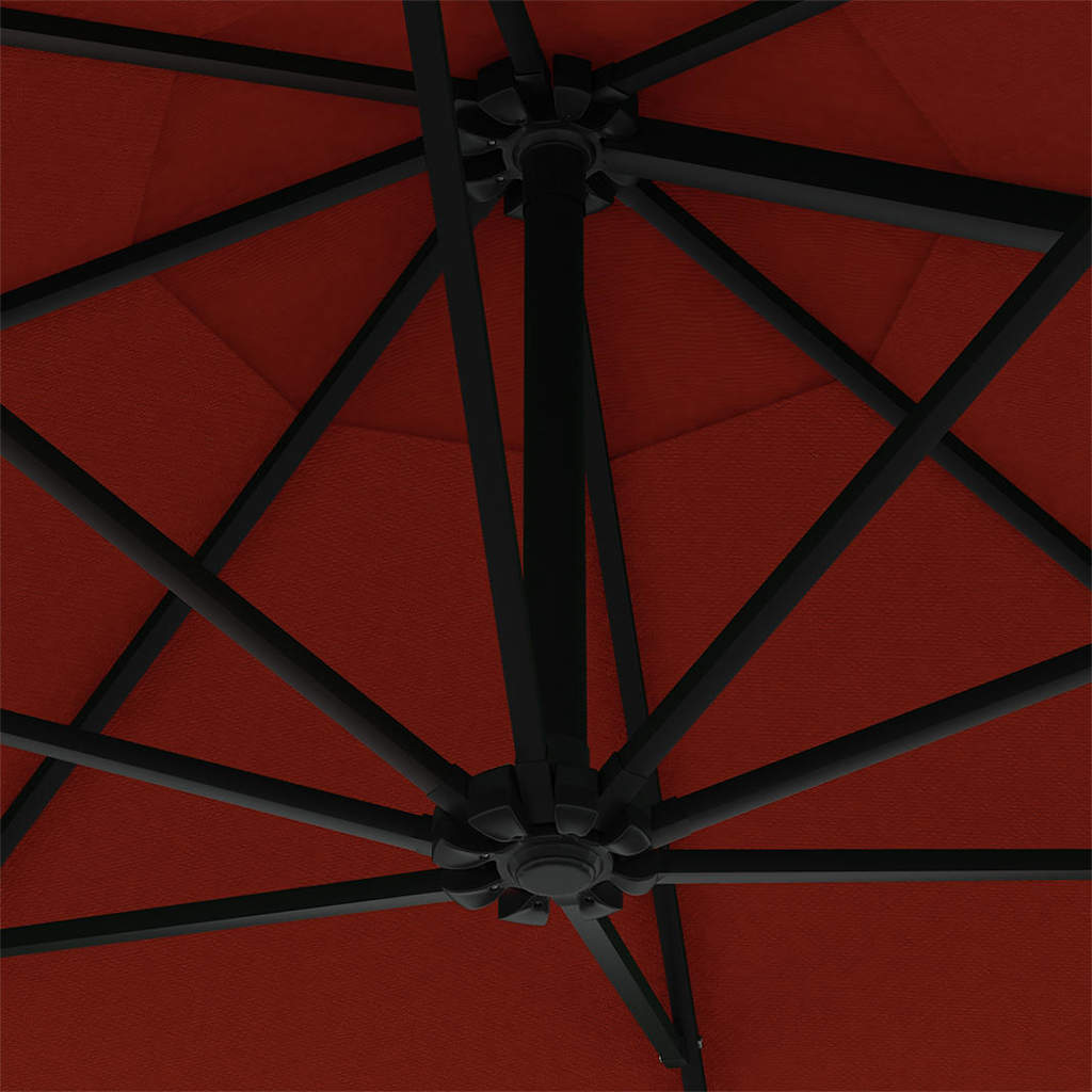 Sonnenschirm Zur Wandmontage Mit Metall-Mast 300 Cm