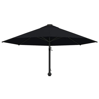 Sonnenschirm zur Wandmontage mit Metall-Mast 300 cm Sandweiß