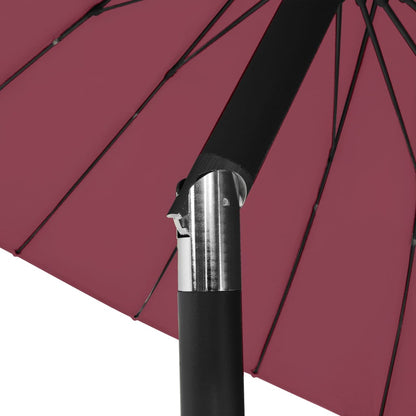 Sonnenschirm mit Aluminium-Mast 270 cm Grün