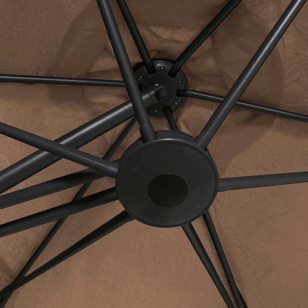 Sonnenschirm mit Stahl-Mast 300 cm Grün