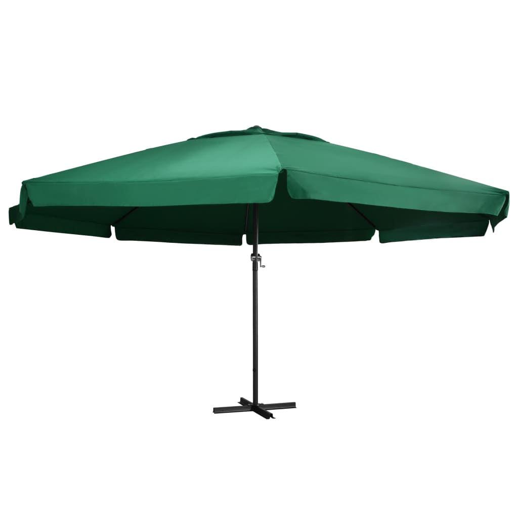 Sonnenschirm mit Aluminium-Mast 600 cm Sandweiß