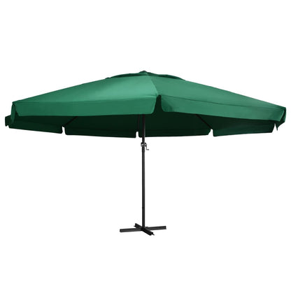Sonnenschirm mit Aluminium-Mast 600 cm Sandweiß