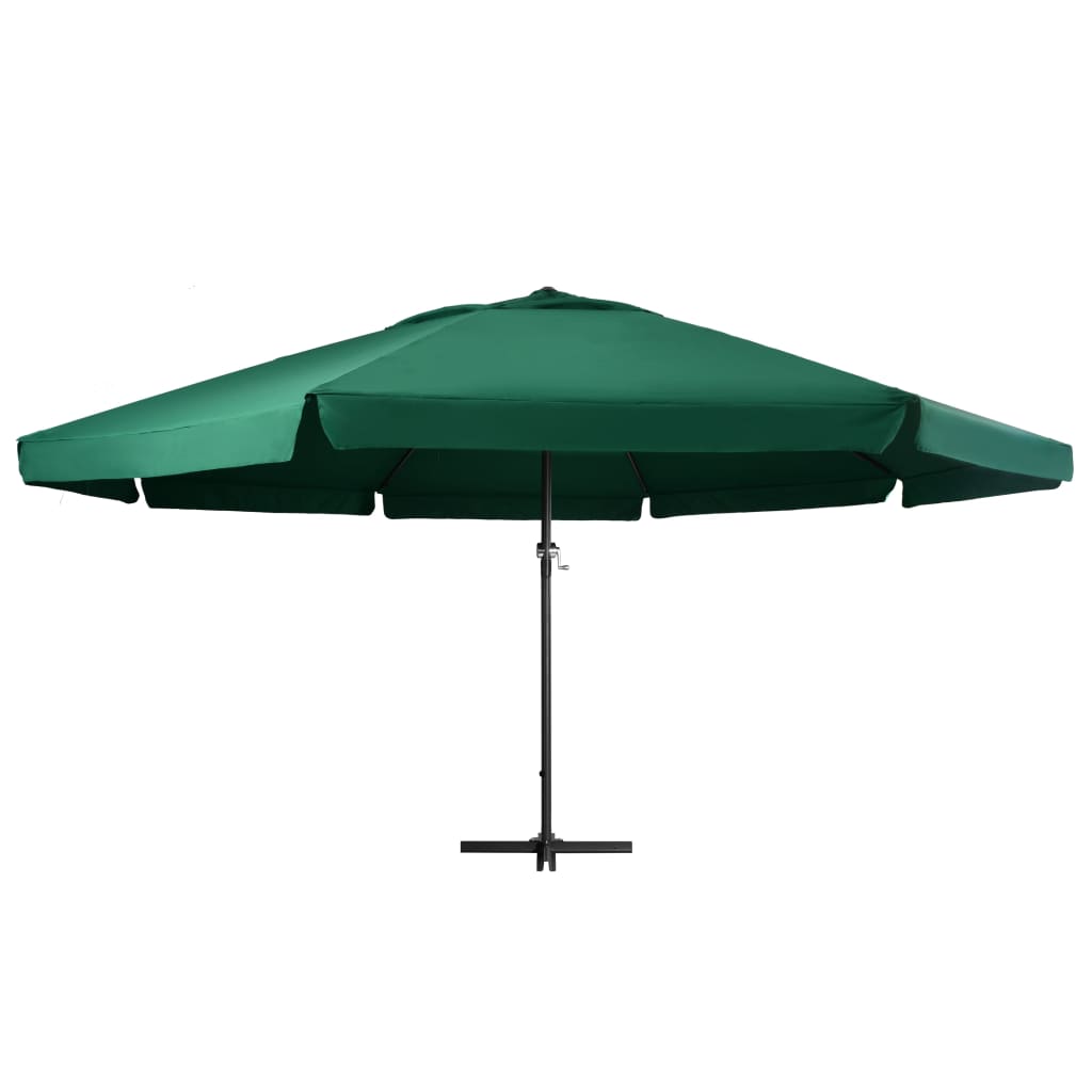 Sonnenschirm mit Aluminium-Mast 600 cm Sandweiß