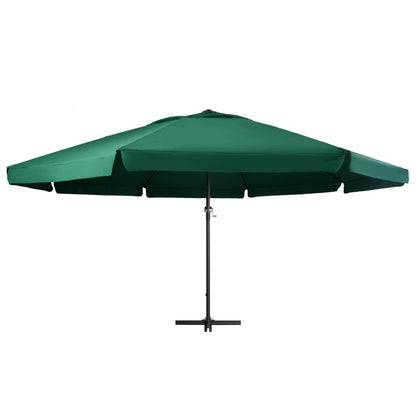 Sonnenschirm mit Aluminium-Mast 600 cm Sandweiß