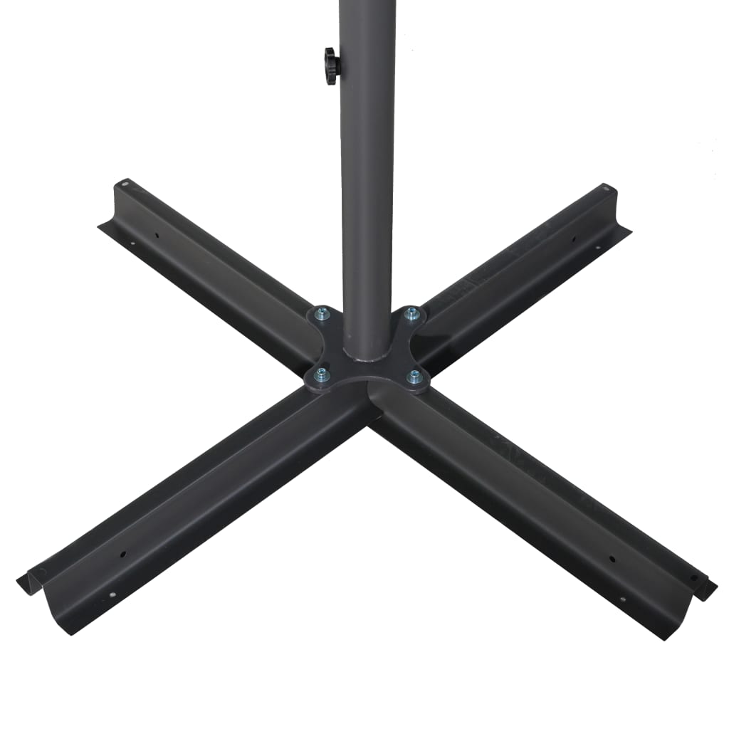 Sonnenschirm mit Aluminium-Mast 600 cm Sandweiß