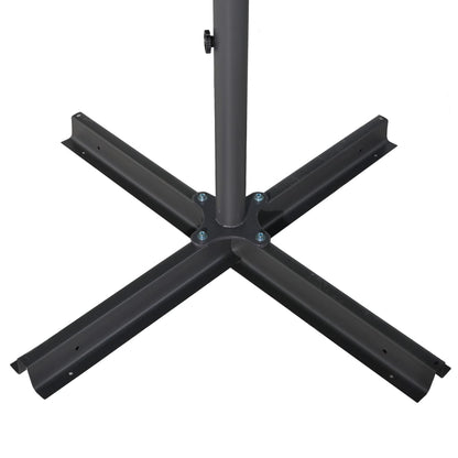 Sonnenschirm mit Aluminium-Mast 600 cm Sandweiß