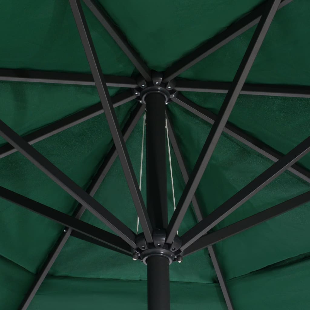 Sonnenschirm mit Aluminium-Mast 600 cm Sandweiß