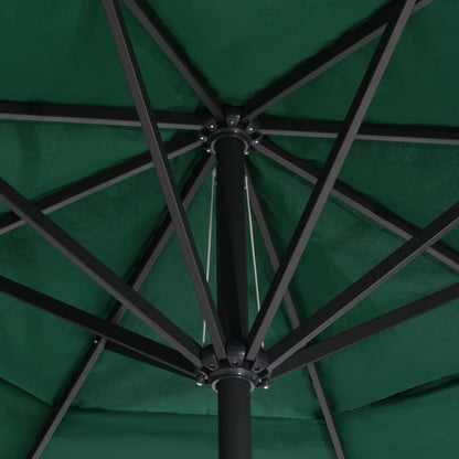 Sonnenschirm mit Aluminium-Mast 600 cm Sandweiß