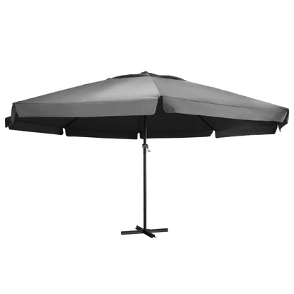 Sonnenschirm mit Aluminium-Mast 600 cm Sandweiß