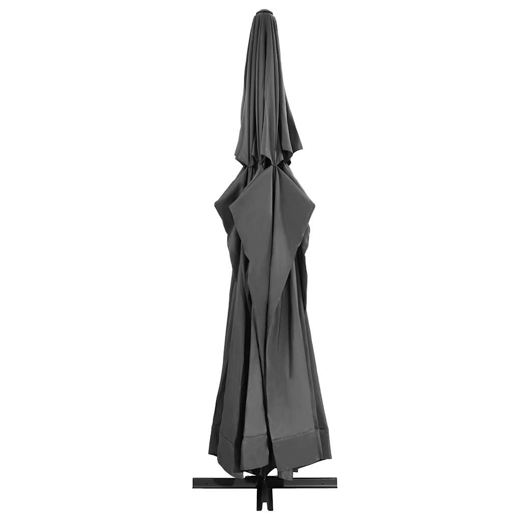 Sonnenschirm mit Aluminium-Mast 600 cm Sandweiß